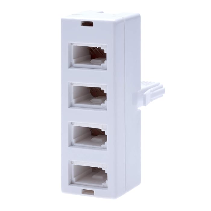 Buy BT Telephone Socket Line 4 Way Splitter Female Jacks to BS6312