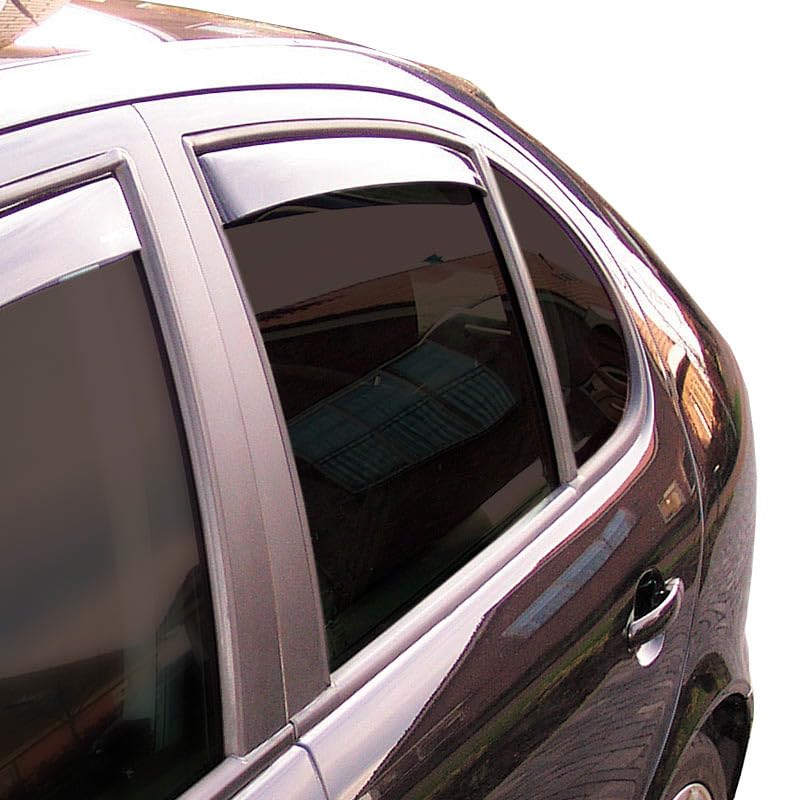 Hintere Windabweiser (1 Set) für die Fahrer und Beifahrerseite-CLS004M2293D passend für Dacia BIGSTER SUV, 5-Door, 2025-, Dunkles Material