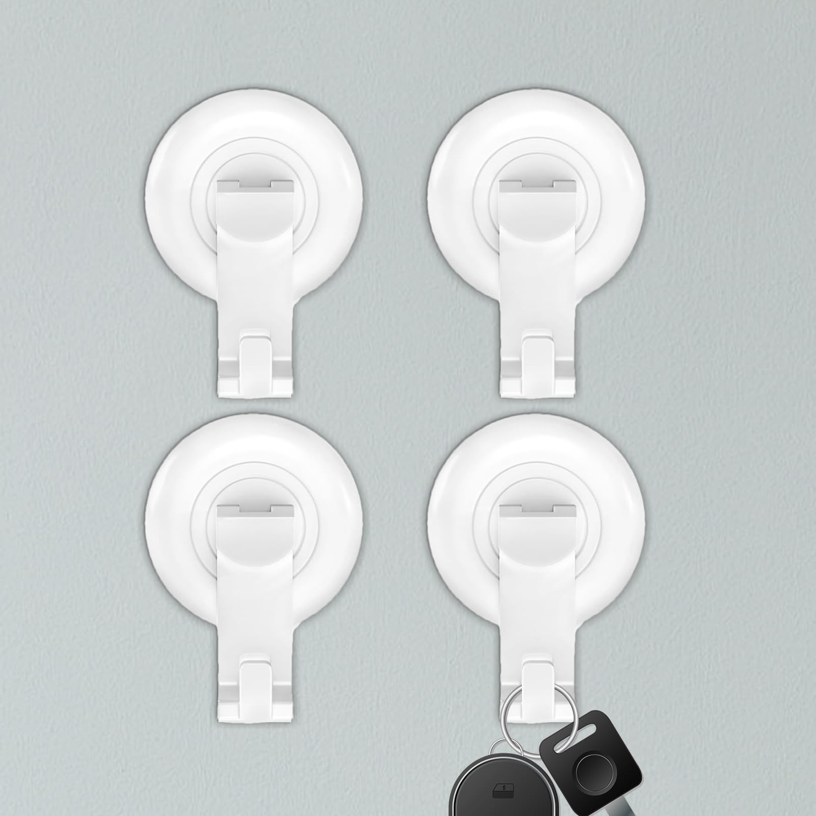 Ganci A Ventosa TAILI - 4 Pezzi Senza Trapano Per Bagno E Cucina | Porta Asciugamani Impermeabile - Foto 5