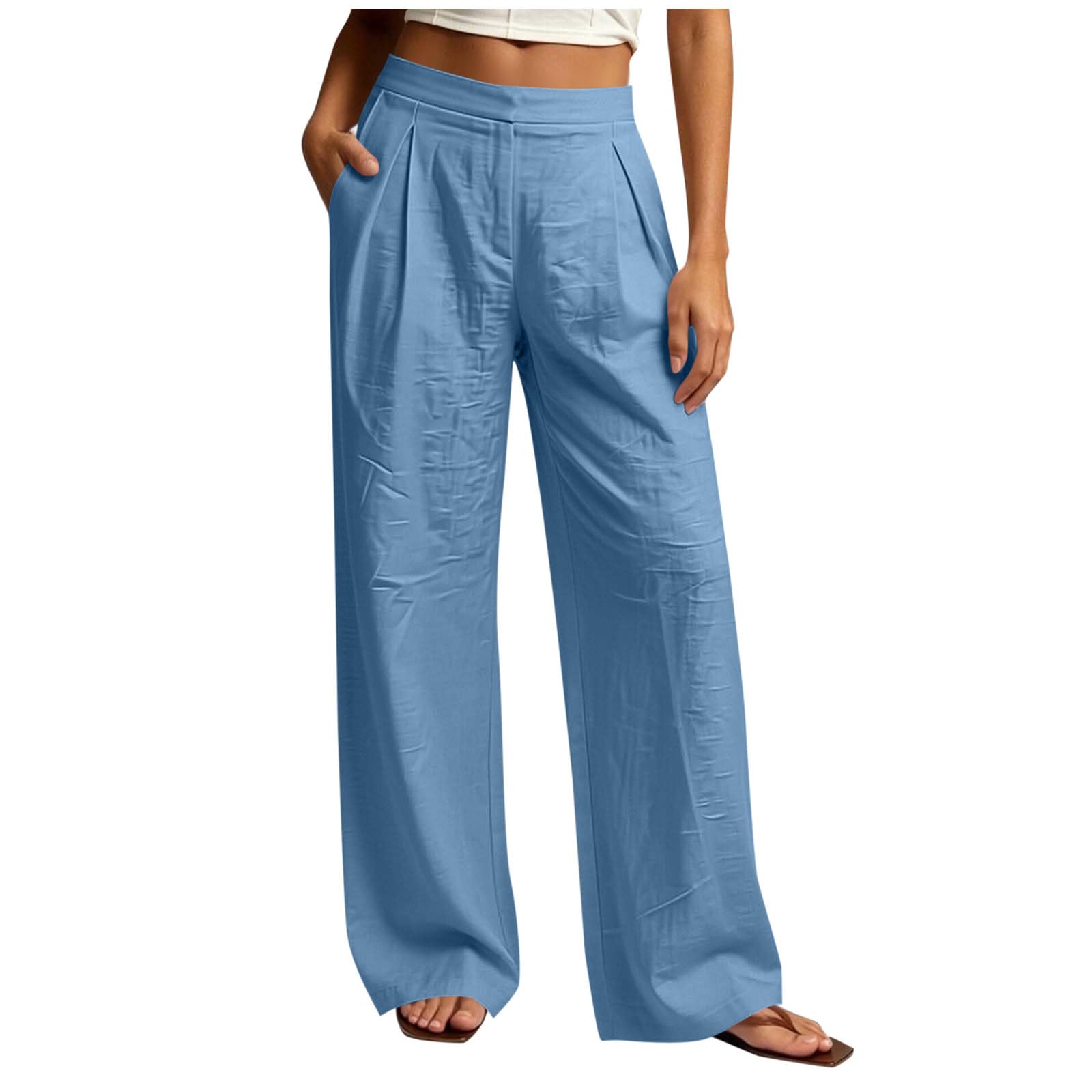 Pantalon large style athleisure décontracté pour sorties d'été - 8