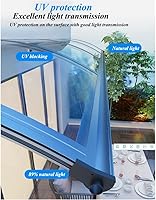 Vista 4 de Toldo grande de aluminio para fregadero, puertas de entrada de patio, toldo curvado para puerta, puerta delantera al aire libre, patio, lluvia