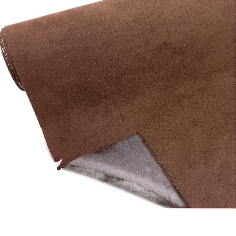 Tissu ciel de toit voiture en daim épais chocolat pour habitacle de luxe