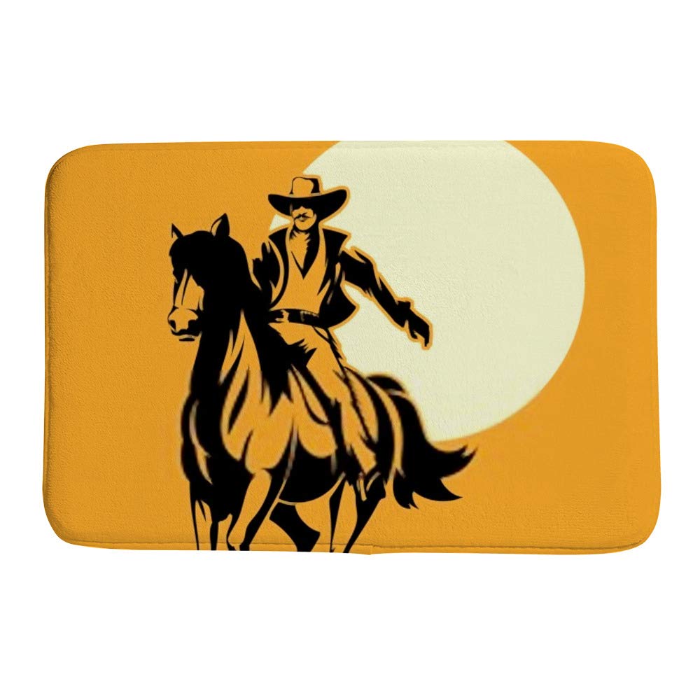 Tapis de bain de cow-boy anti-boulochage pour éliminer l'humidité du sol de douche