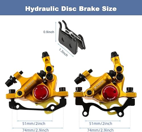 Miniatura 6 de HB-100 Line Pulling Pinzas de freno de disco hidráulicos, frenos de disco mecánicos para MTB, bicicleta de montaña, bicicleta eléctrica y bicicleta