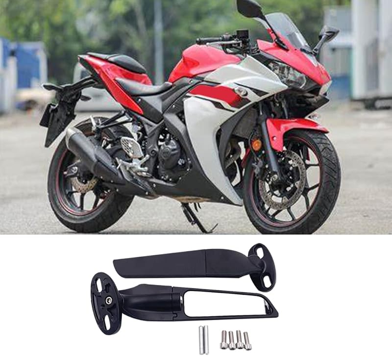 Aublinto Motorkerékpár Oldaltükör Alumínium Kawasaki ZX10R ZX6R Ninja 400 650