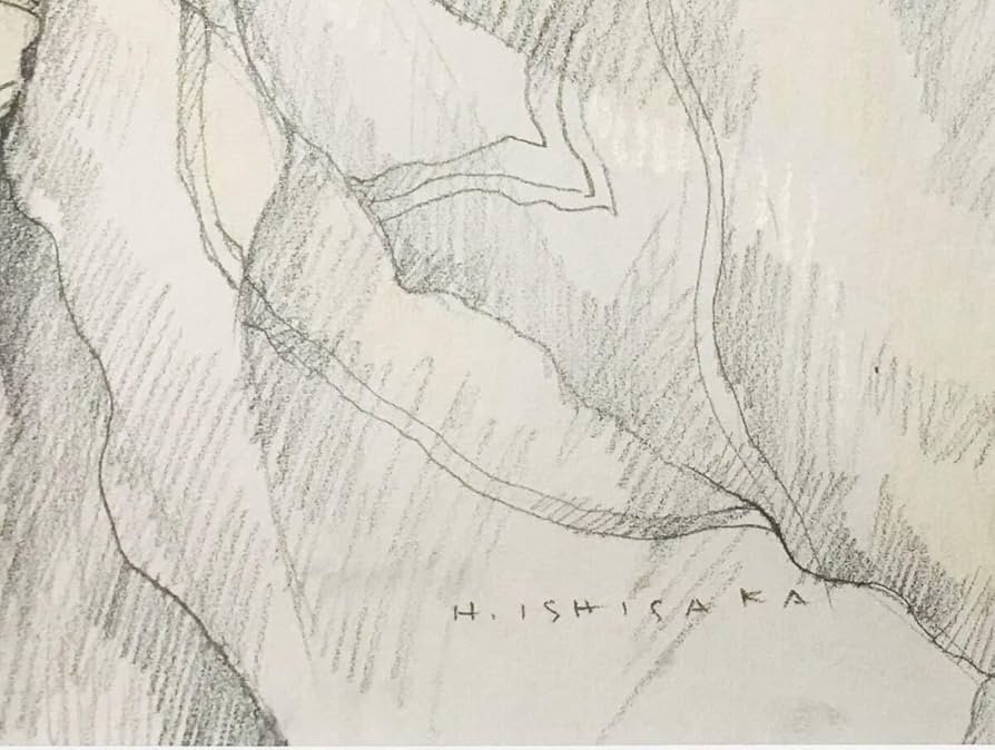 石阪春生 女性像 水彩画 直筆サイン入 額縁入 人形のような女性たちを描く 石阪春生 女性像 水彩画 直筆サイン入 額縁入 人形のような女性