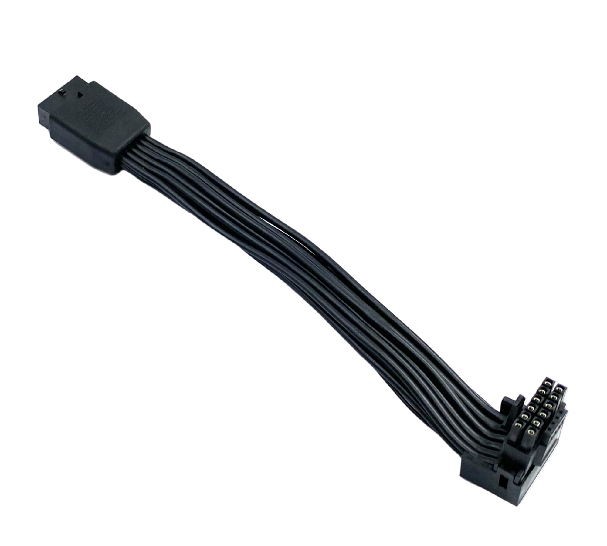 12VHPWR PCI-e 5.0 16 Pin Buchse zu Stecker Verlängerungskabel, 90