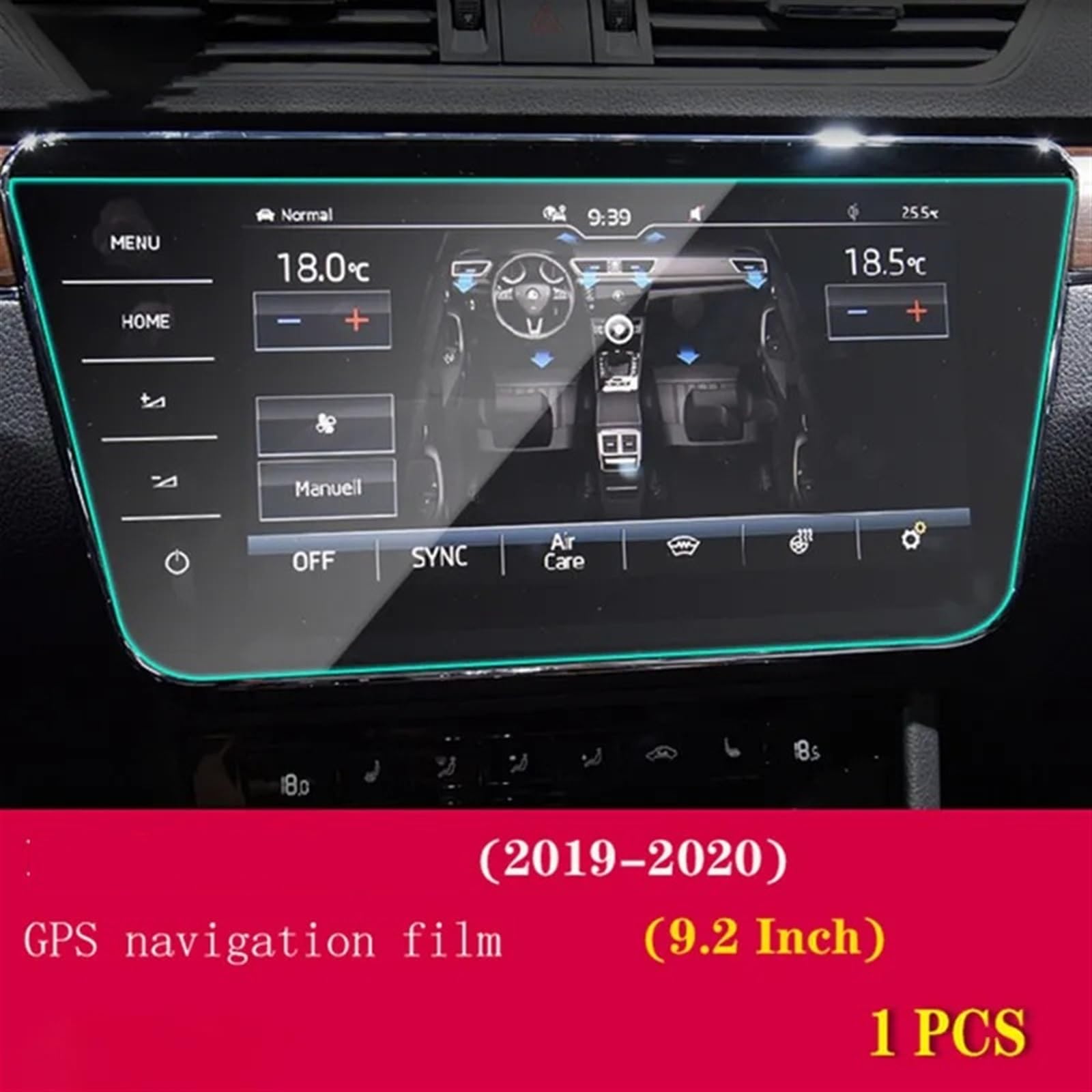 BSTW Compatibile con Skoda Fabia 2022-2023 & Skoda Kamiq/Scala 2020-2023 Pellicola Protettiva per Navigazione, 8 Pollici Bolero Radio Protezione Schermo in Vetro Temperato 9H Antigraffio