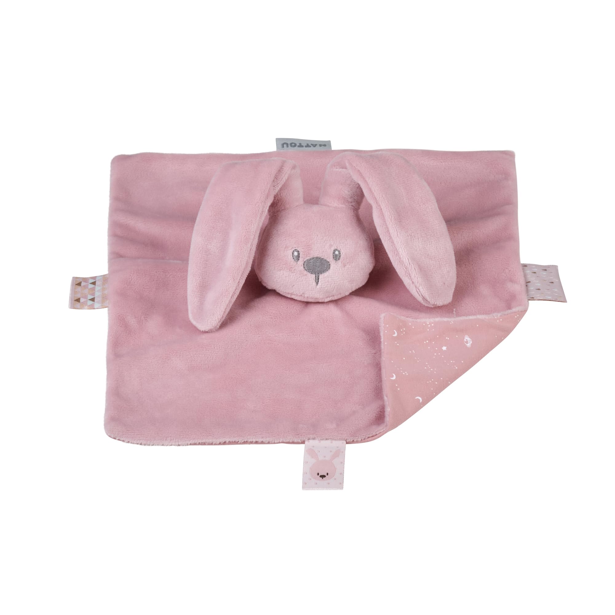 Nattou - 875752 Comforter Bunny, Antique Pink, Old Pink, ca. 28 cm