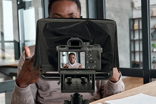 Miniatura 24 de Glide Gear TMP 75 Teleprompter - Laptop, DSLR, Smartphone - Funda de transporte, sin montaje