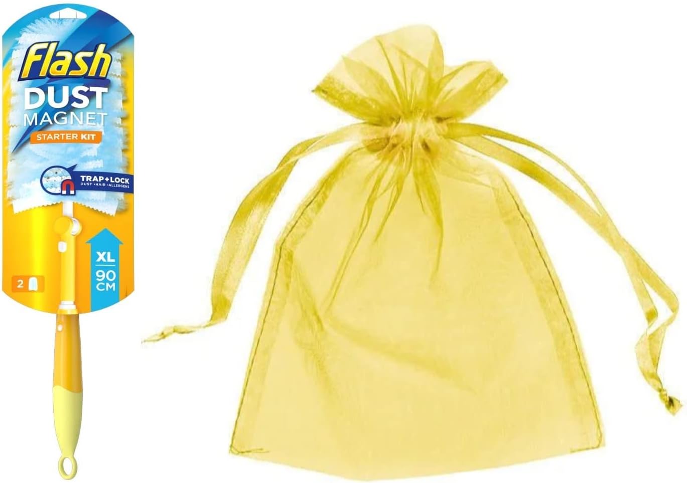 Flash Dust Magnet XL (Handle Extendable to 90cm), Duster Starter Kit ...