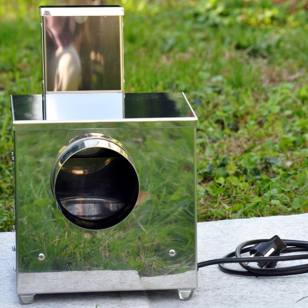 Kaltrauchgenerator elektrisch XXL | Edelstahl Kaltraucherzeuger mit Kondenswasserabscheider | Elektrischer Kaltrauchgenerator für Räucherofen, Räucherkammer & Räucherschrank | Rauchfilter