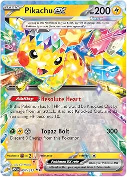 Pikachu ex 057/217 Double Rare Pokemon Card | Mega Evolution Ascended Heroes | ME03 | Titan Authenticated