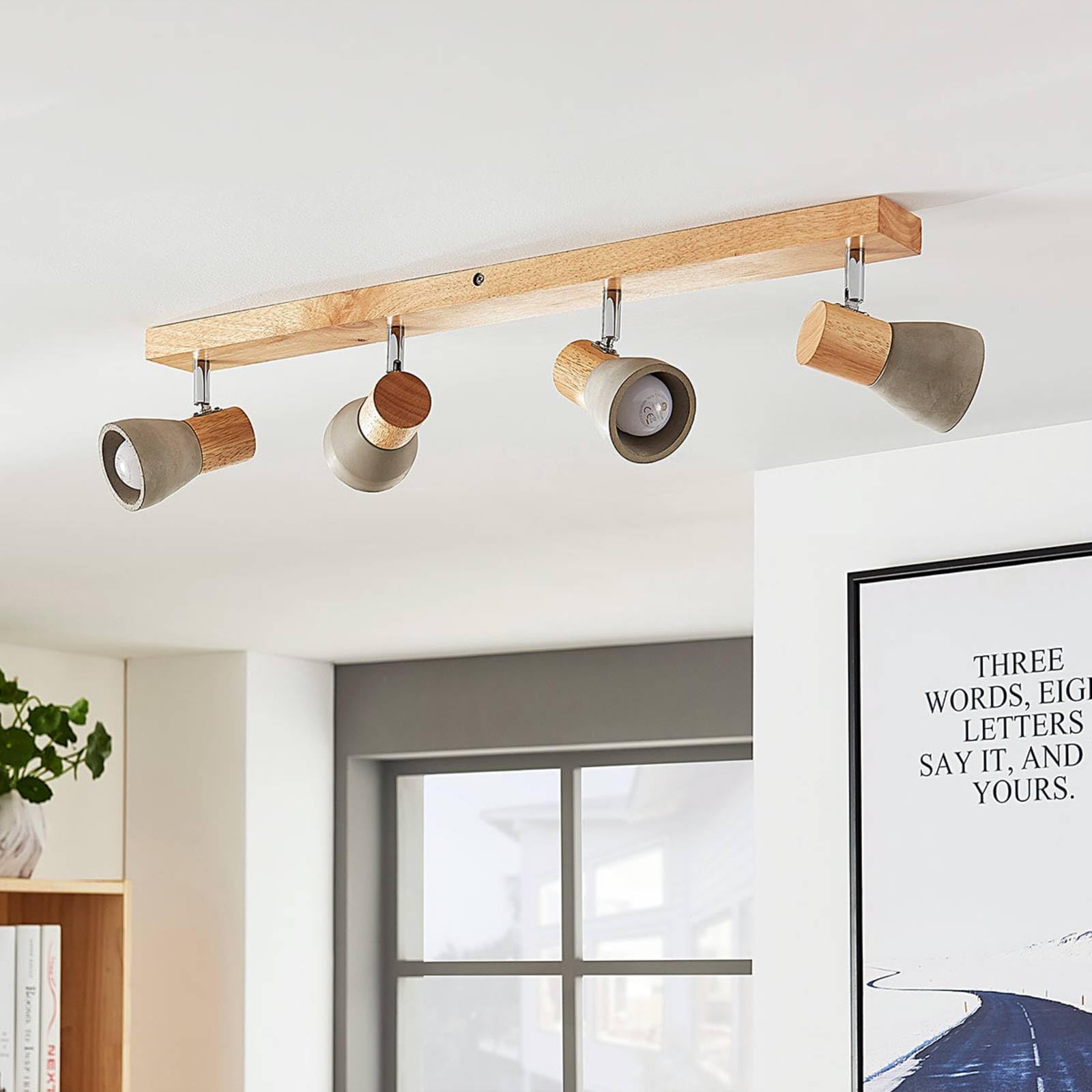 Lindby Ceiling Light Mitis Dimmable (Industrial Design) In Brown For E.g. Living Room & Dining (2 Light Sources, GU10) From Floodlight Spotlight - View #11