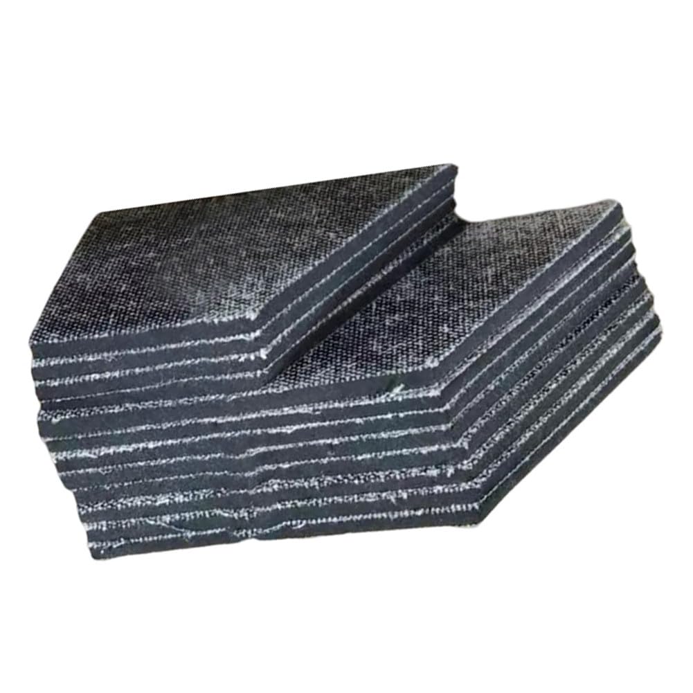 Cojines de mesa de billar, 12 unidades, almohadillas de esquina de tela, negro, 9,7 x 4,6 cm, 6,2 x 4,2 cm