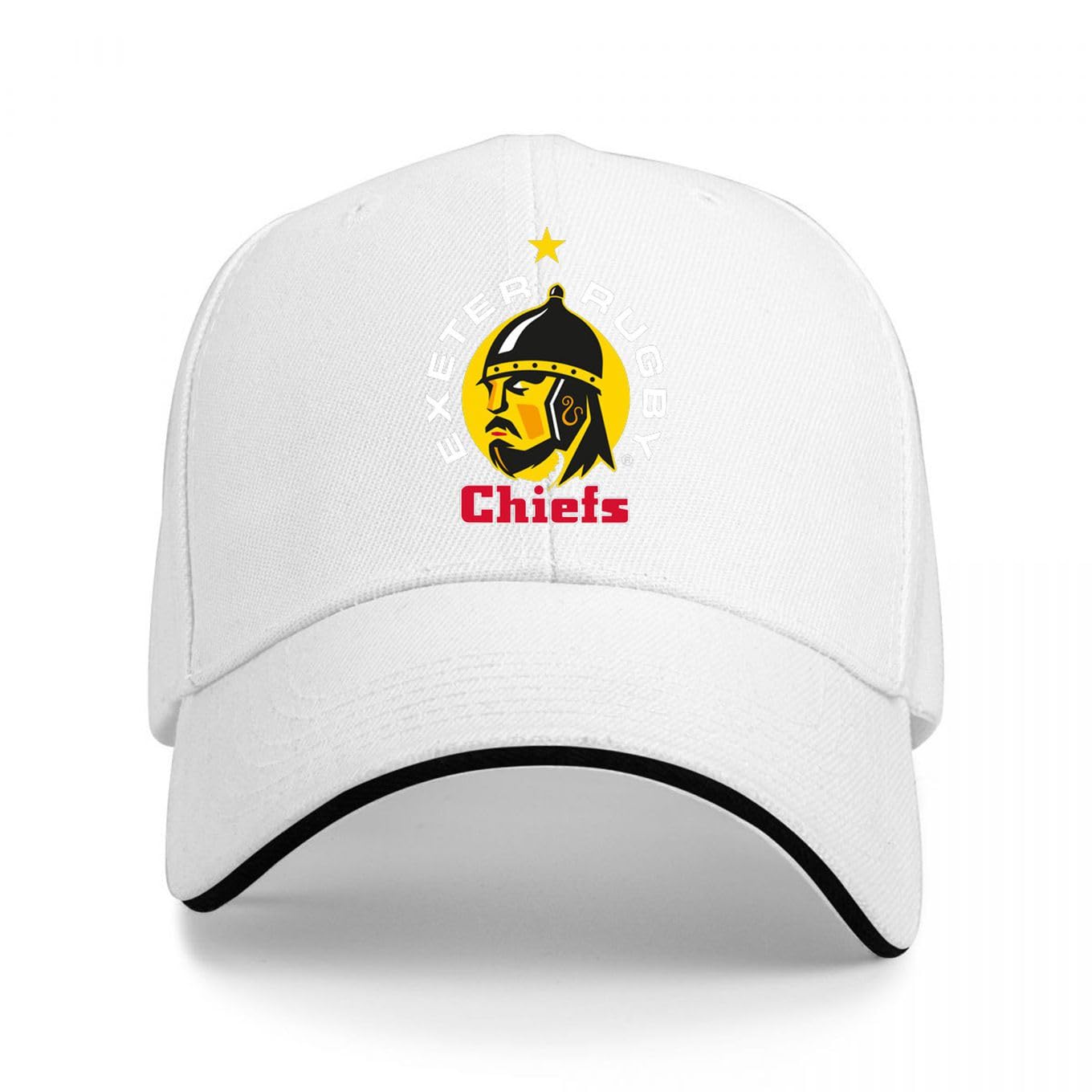 Inwedbw Exeter Chiefs Rugby White Unisex Adjustable Baseball Cap