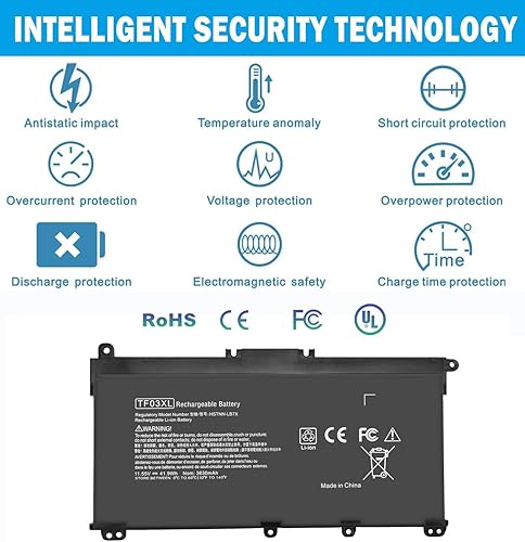 Miniatura 4 de 920070-855 TF03XL Batería para HP Pavilion X360 15-CC 15-CD 14M-CD 17-AR 14M-CD0003DX 14M-CD0001DX 14-CD2053CL 14-CD1055CL 15-CC123CL 15-CC123CL
