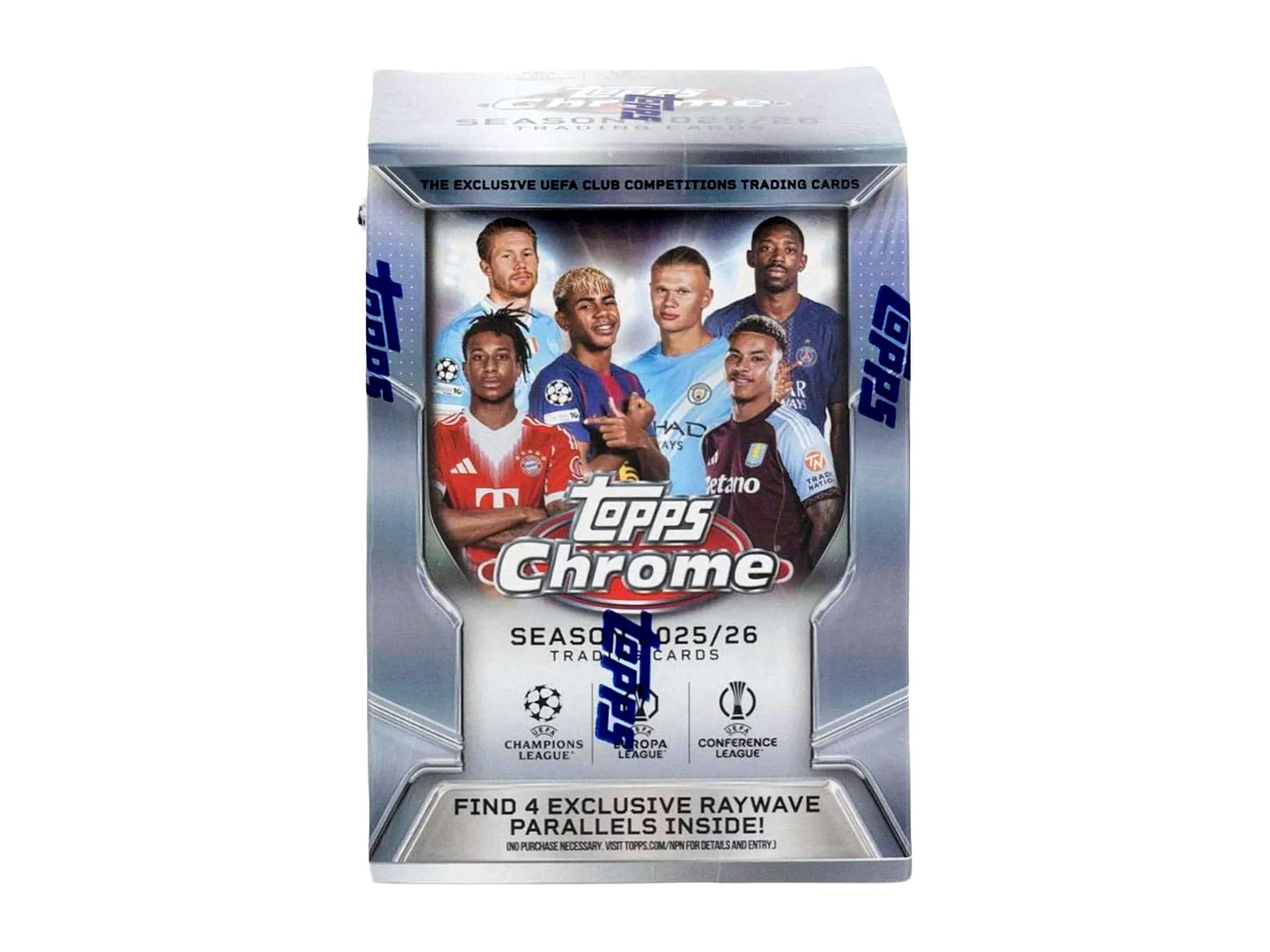 2025/26 Topps Chrome UEFA Club Competitions Soccer BLASTER box (7 pks/bx)