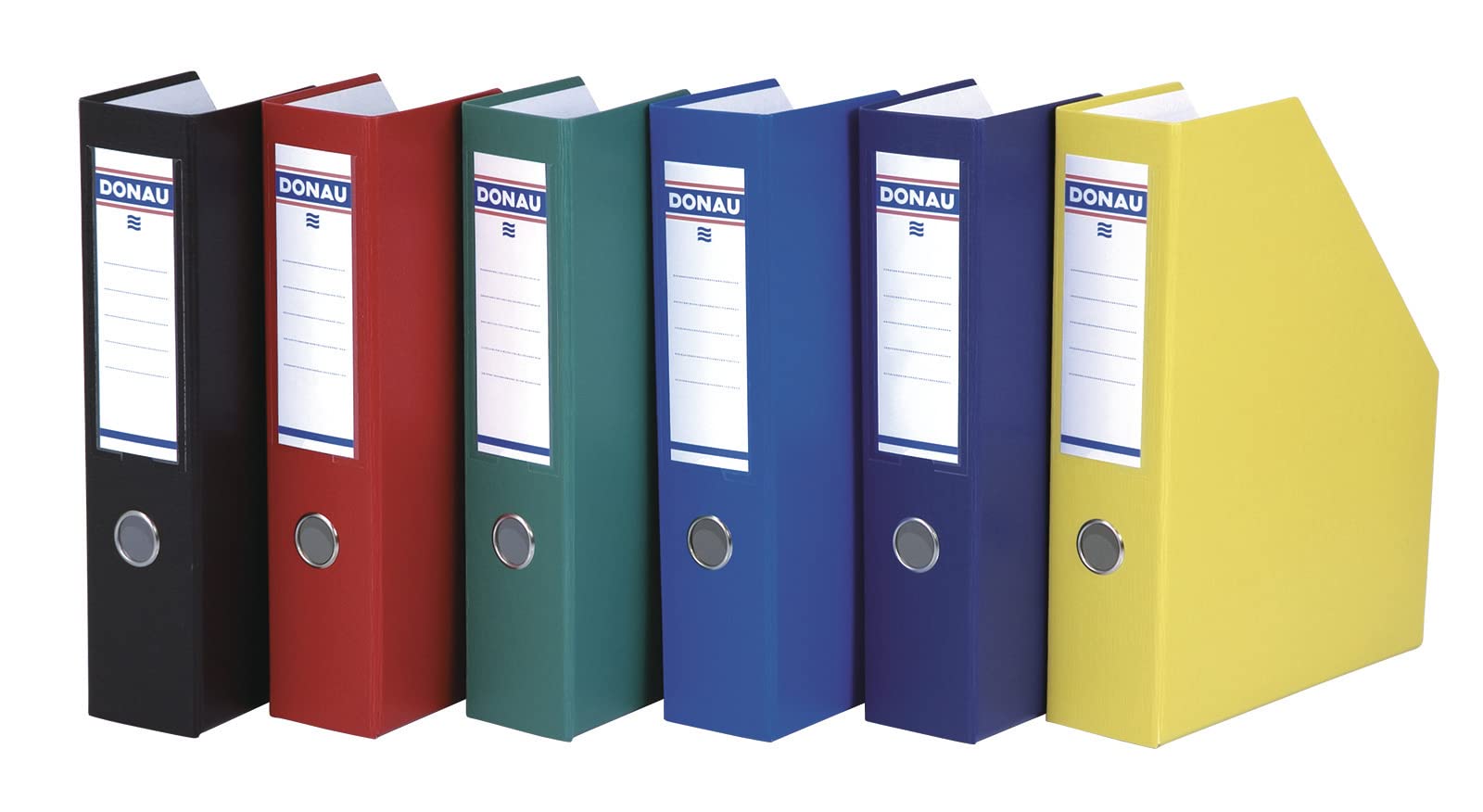 DONAU 3949001PL-11 Stehsammler Stehordner Archive Box Pappe/ 25er Pack/ 25 Stück/ Karton - Gelb /bis zu 750 Blatt Für Büro, Schule und Zuhause zur Aufbewahrung von Dokumenten im A4 Format