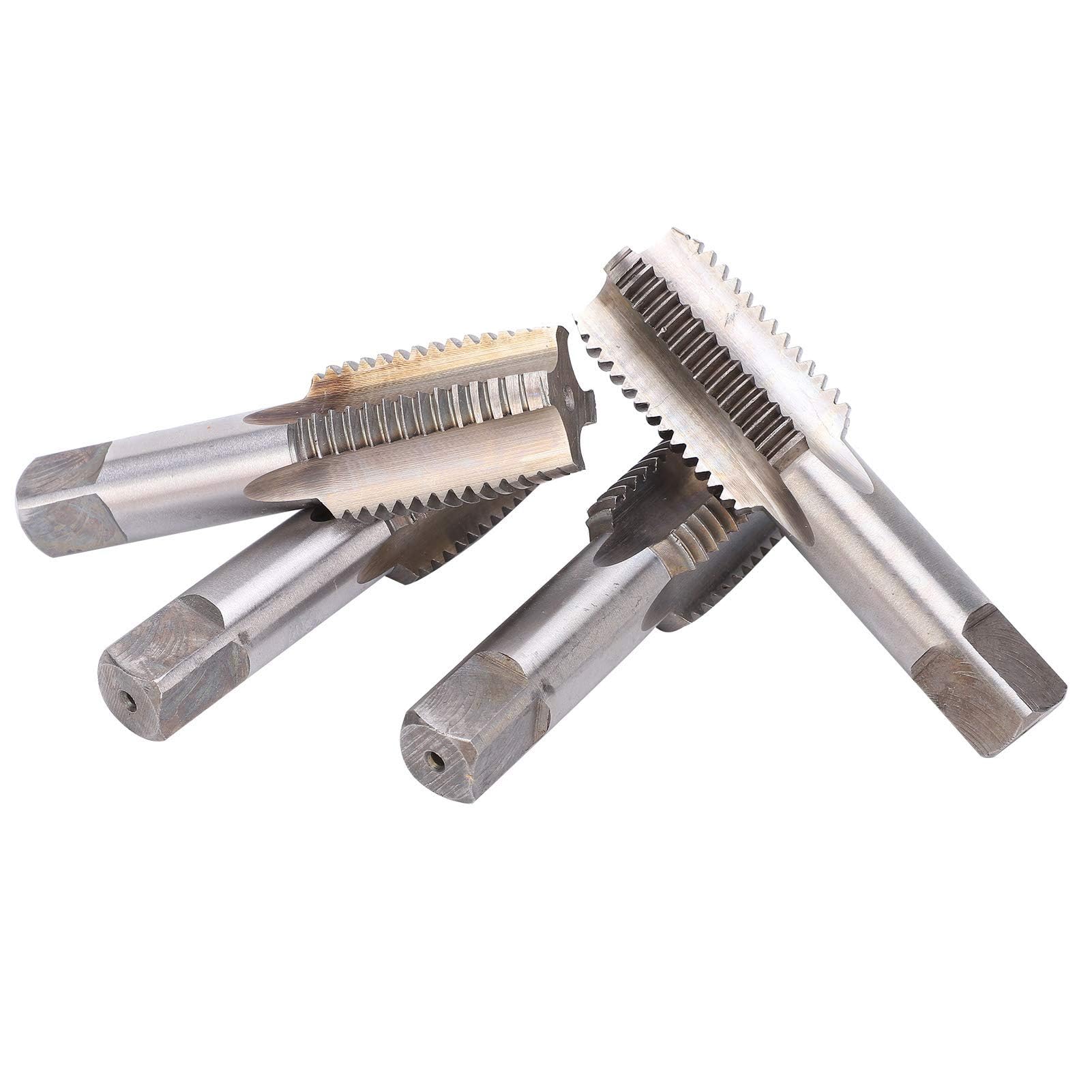 Macho HSS, Macho de Mano Métrico, Macho de Rosca, Machos de Buje Roscado de Alambre, Tubería de Mano Izquierda, Macho de Rosca Manual M30 de 4 Piezas, Herramientas de Perforació