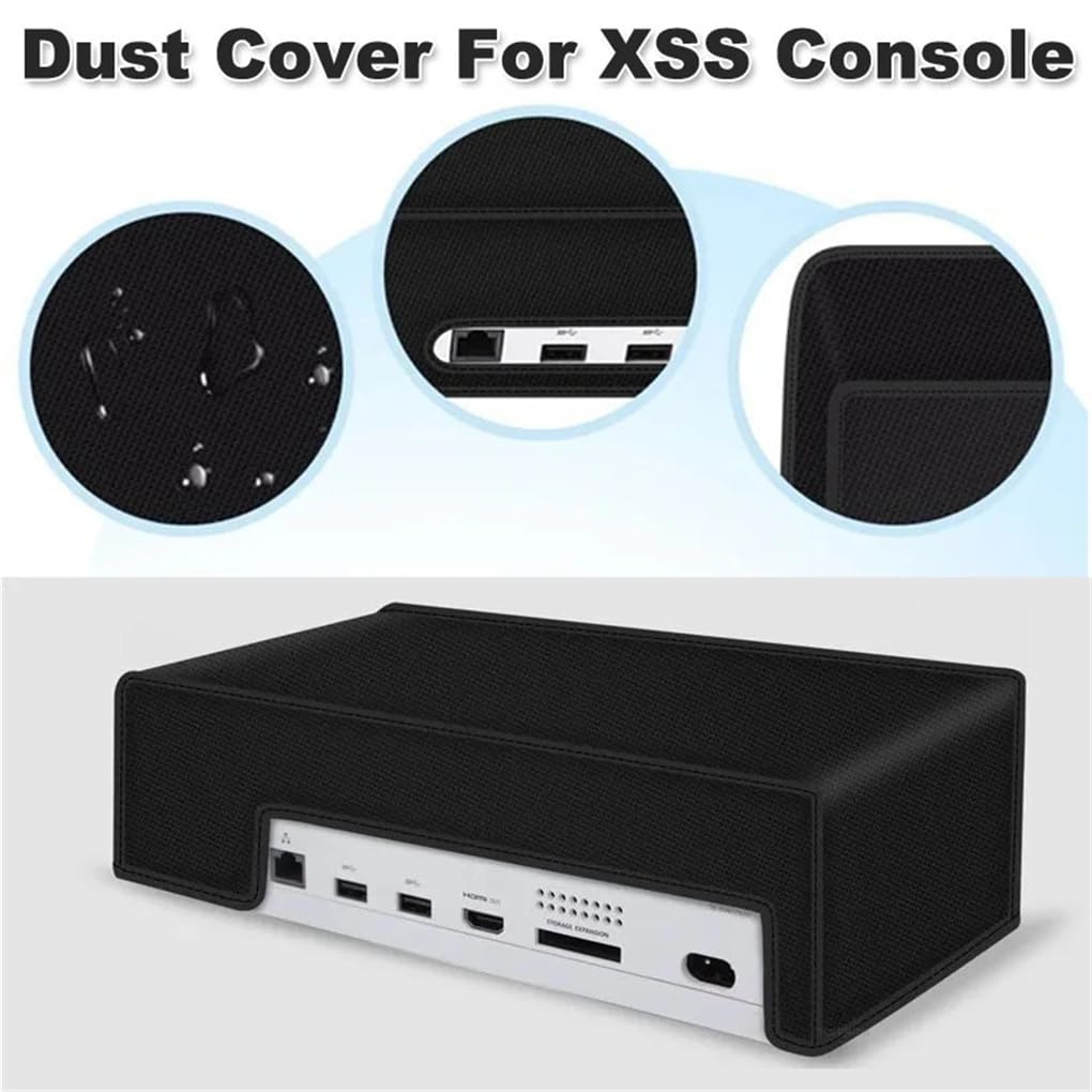 Genérico Funda a Prueba de Polvo Antiarañazos para X Box Series S Cubierta Protectora Horizontal Cubierta Protectora Vertical Accesorios para Juegos de Consola (Modo Horizontal)