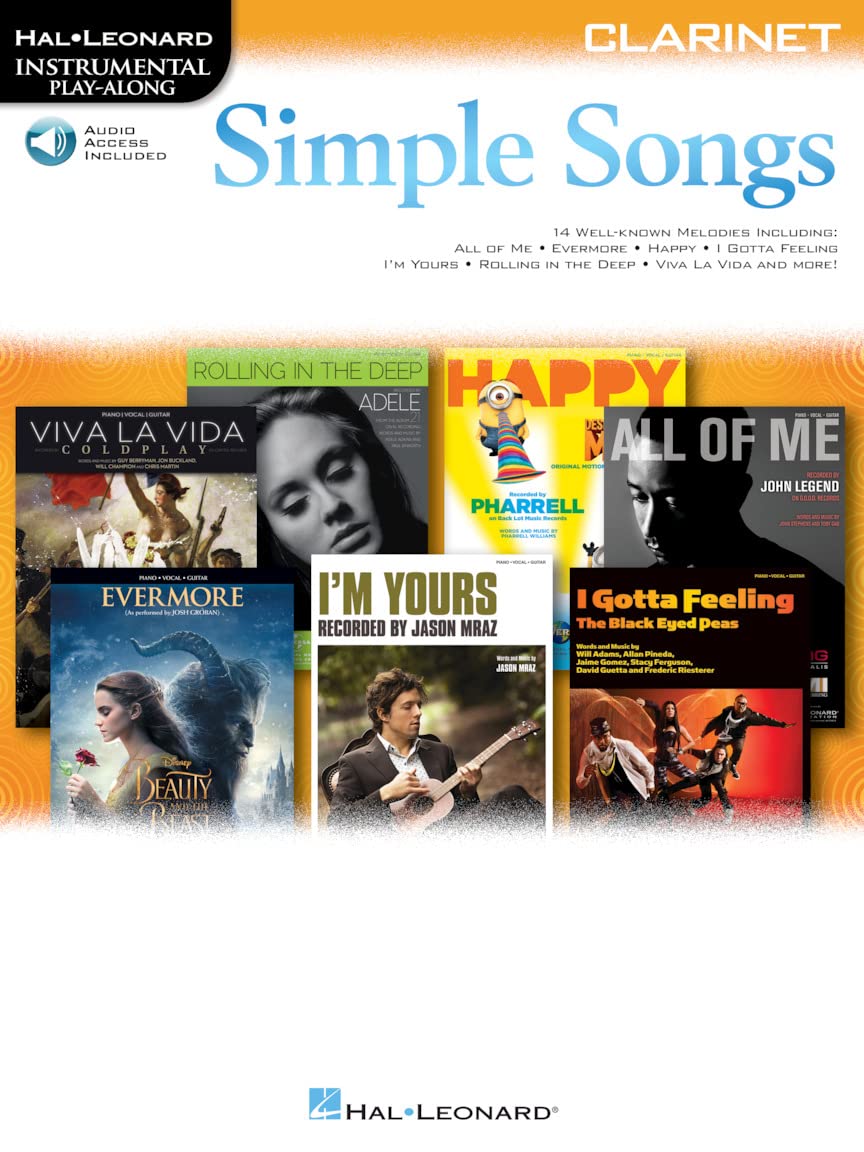Simple Songs: Clarinet (Hal Leonard Instrumental Play-Along) (Includes Online Access Code)