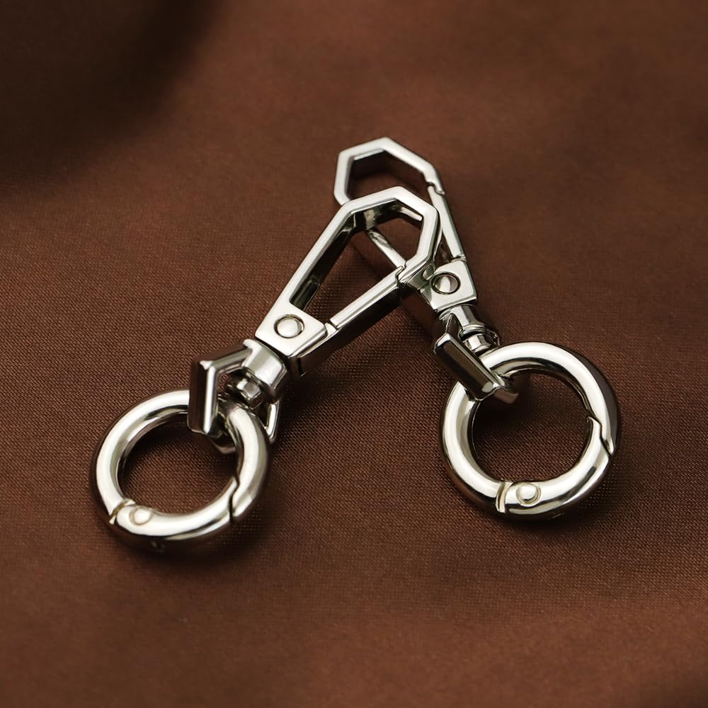 Amazon.co.jp: ナスカン キーホルダー 二重リング 2個セット ワンタッチキーホルダー金具 丸型回転フック 丸カン 手作り キーホルダーパーツ  アクセサリーパーツ 手芸用品 DIY材料 (シルバー) : ホビー キーホルダー ナスカン ワンタッチキーチェーン 777 1000個入り ...