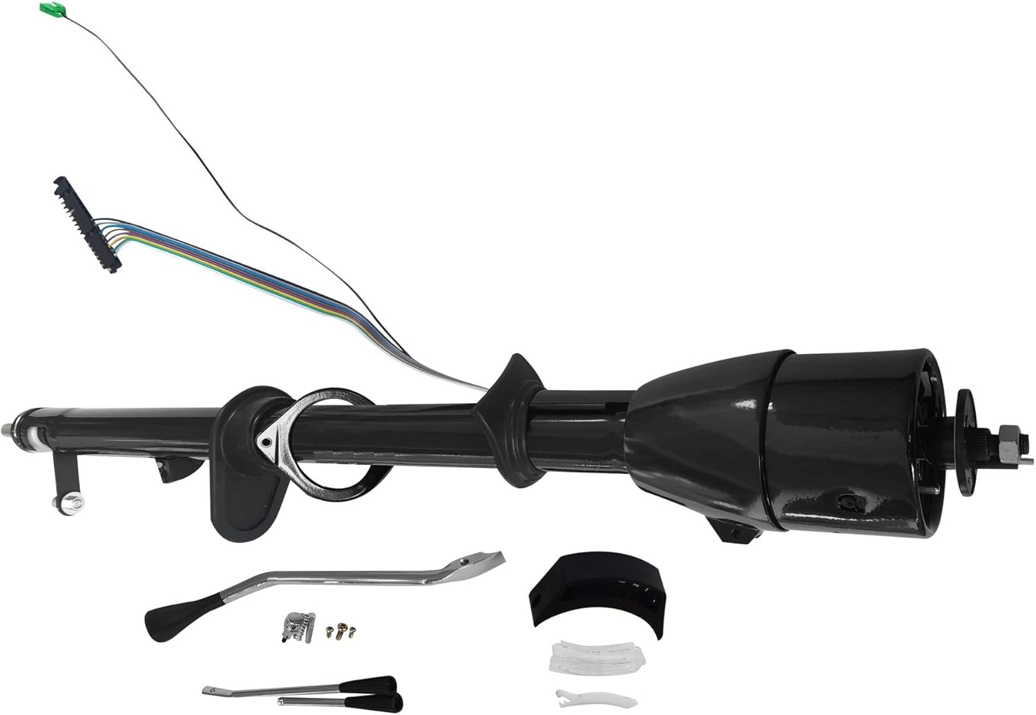 35" Universal Column Shift Black Tilt Steering Column W/O Wheel Adapter OE#51835-AT-B