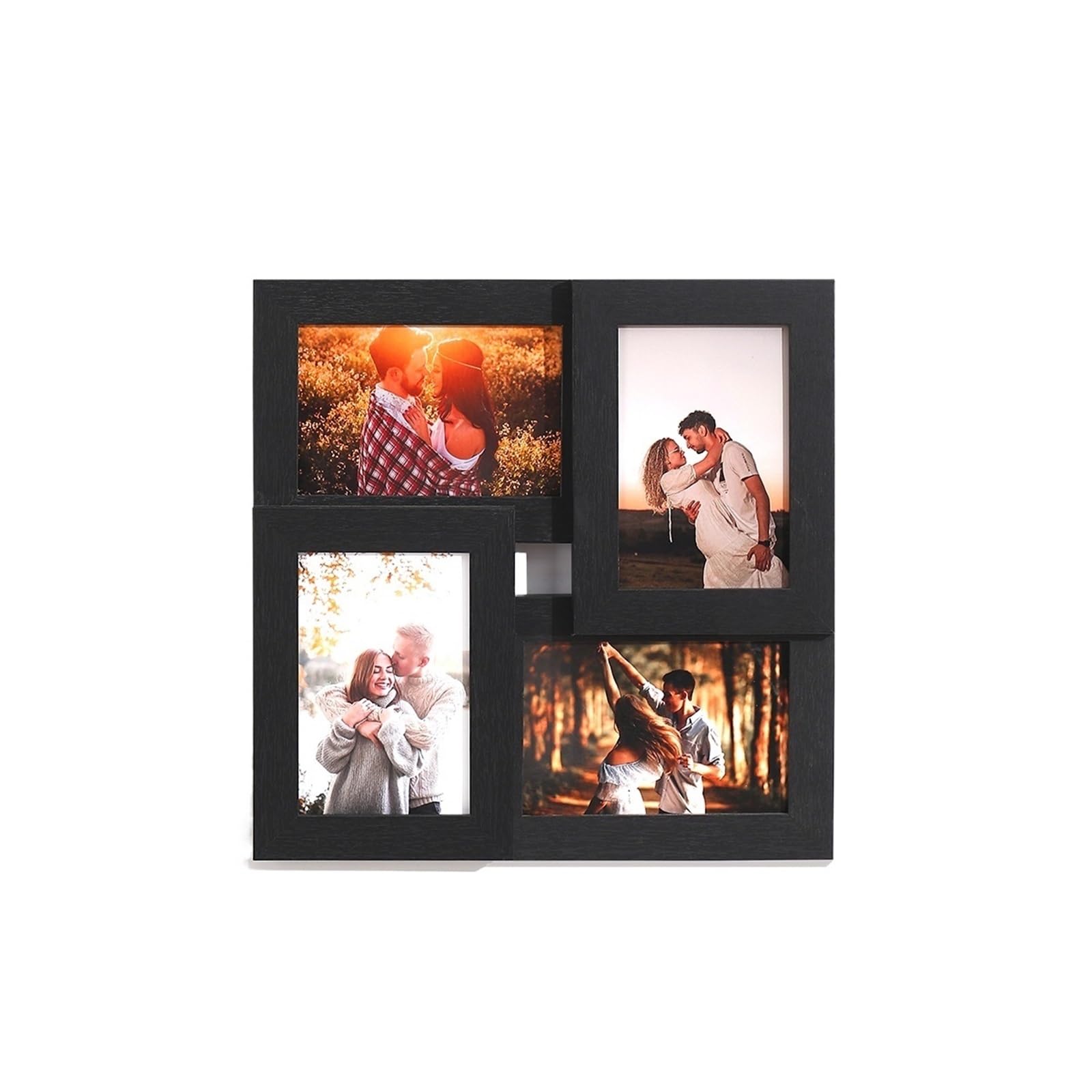 Marcos de Fotos Marcos de fotos, conjunto de varios marcos, collage familiar, decoración de pared for parejas y amigos.(Black)