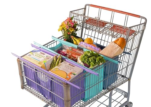 Lotus Club Cart Trolley Reusable Shopping Bags 3-Pack