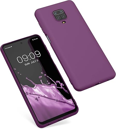 Miniatura 5 de kwmobile Funda compatible con Xiaomi Redmi Note 9S  9 Pro  9 Pro Max - Funda protectora de silicona TPU suave y delgada - Morado magenta