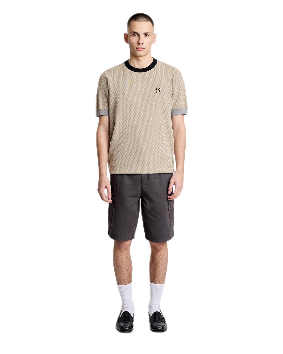 Lyle And Scott Men's Grey Cotton Cargo Shorts - Size 32/32