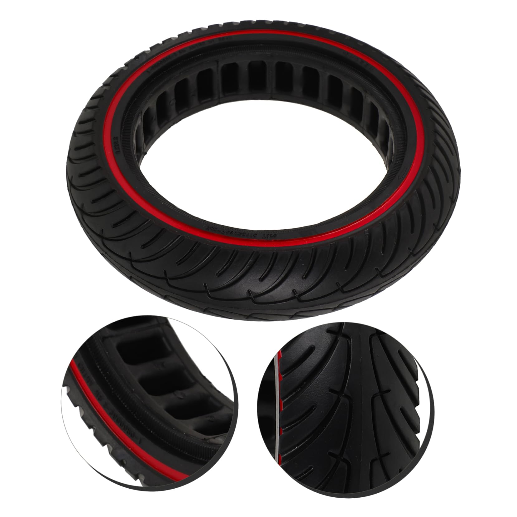 Roue de Trottinette Électrique 8, 5 Pouces PU Noire Non Gonflable