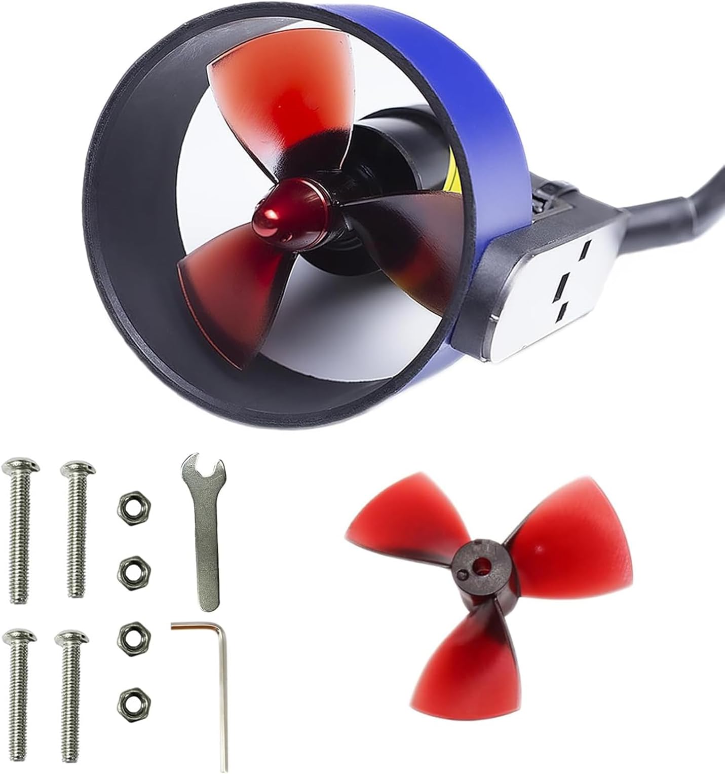 U5 Brushless Underwater Thruster 24V 800W Brushless Motor 7kg Thrust Fresh Water Thruster for Inflatable Boats,ROVs,Kayaks (CW Thruster)