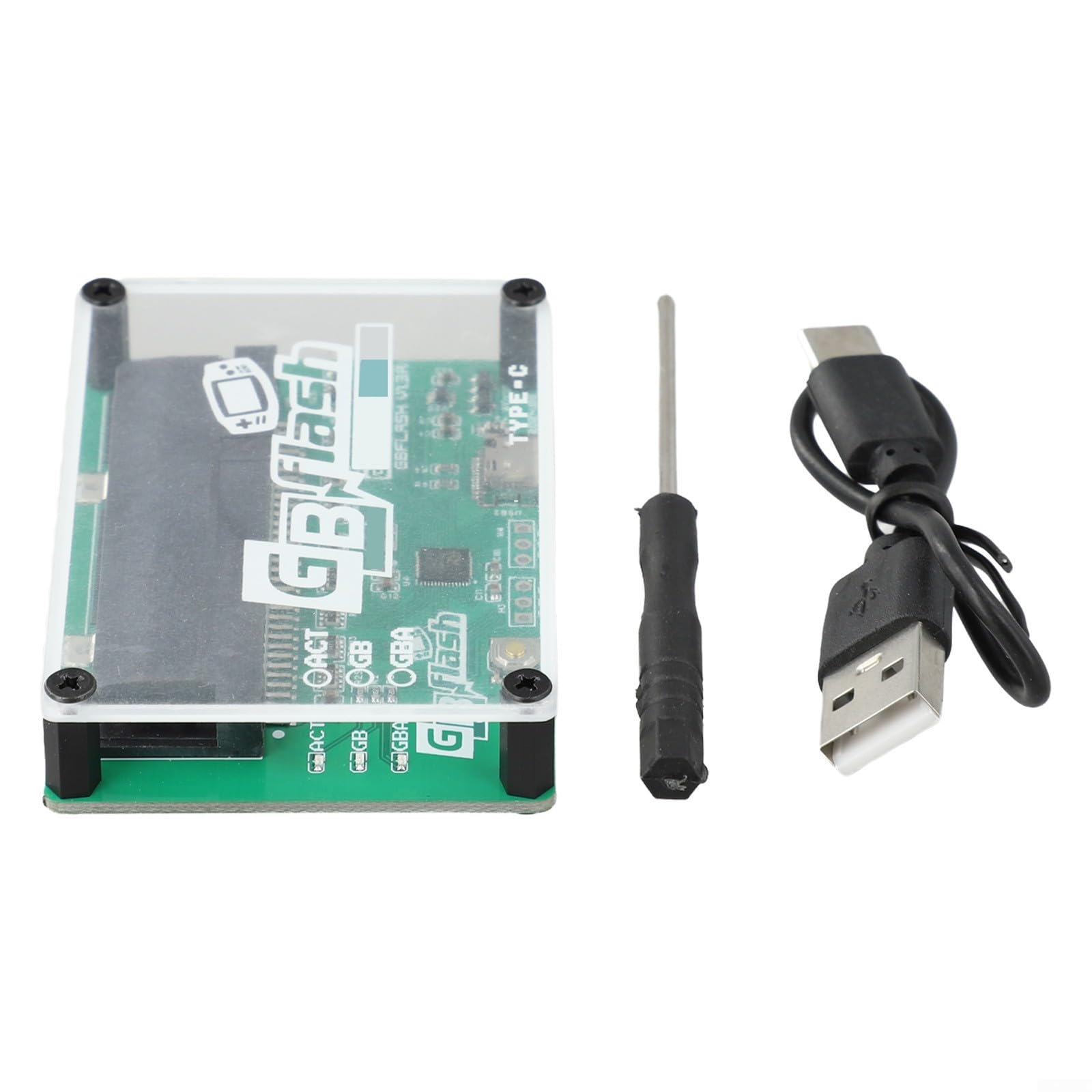 Adattatore USB di grande progettazione del bruciatore di GBFlash nessun carrello del flash GB dello schermo per il Game Boy