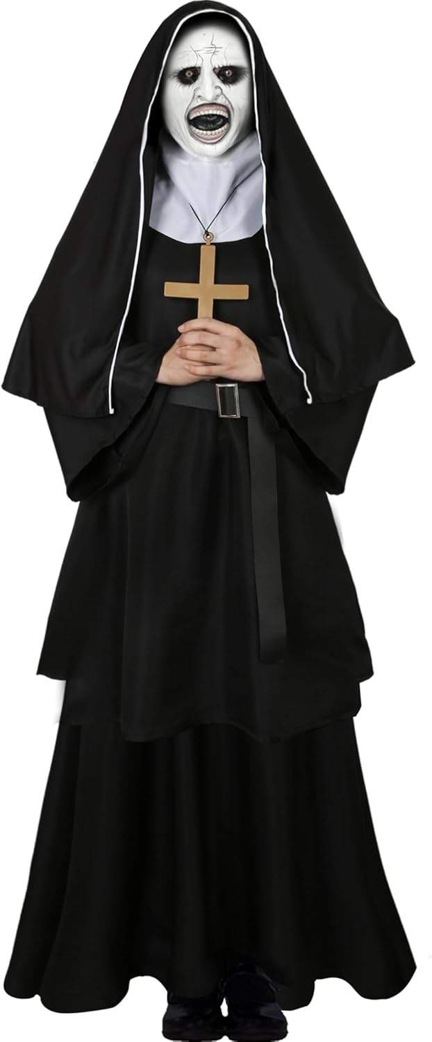 Vermeyen The Nun Costume for Women, Scary Nun Outfit