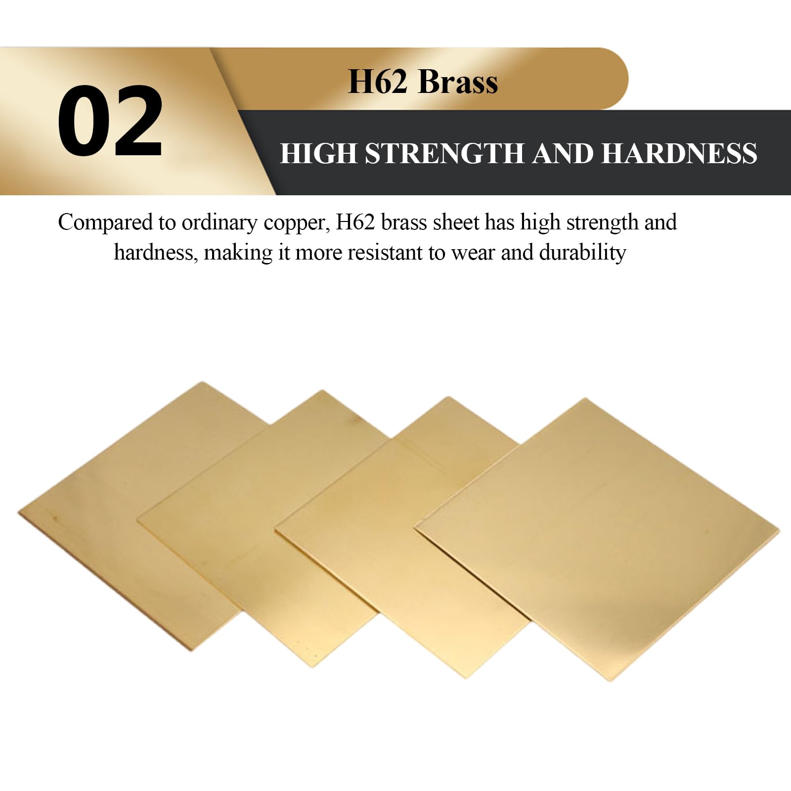 WSYCWG Brass Sheet Thickness 2Mm, Copper Square Plate 100×150Mm-100×600Mm Suitable for DIY Projects and Crafts,2×100×600mm