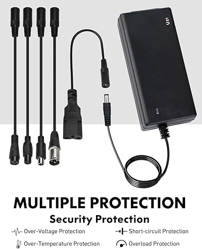 Miniatura 2 de UZI Cargador de 54.6V 2A (6 enchufes universales) para carga rápida y segura de batería de iones de litio de 48 V para scooter eléctrico, bicicleta