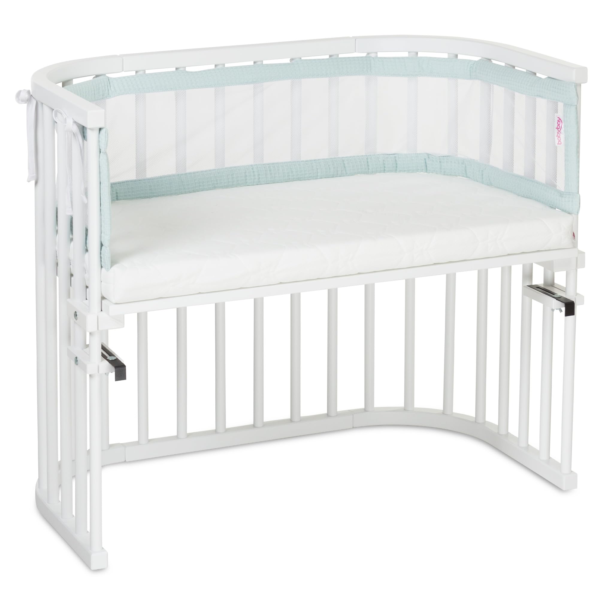 babybay Paracolpi a nido d'ape, in rete, adatto per modello Boxspring XXL, colore: blu