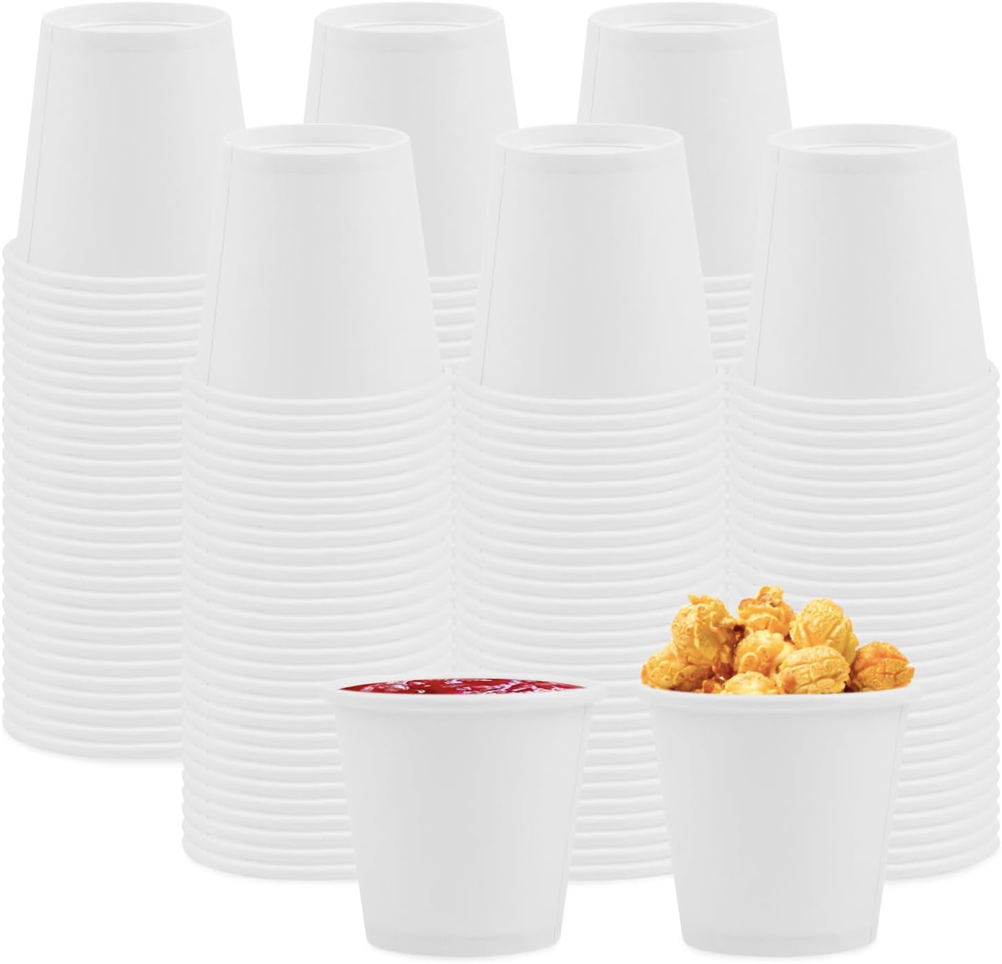 Amazon.com: Disposable Paper Cups - 300 Pack, 4 Oz, White, Ideal for ...