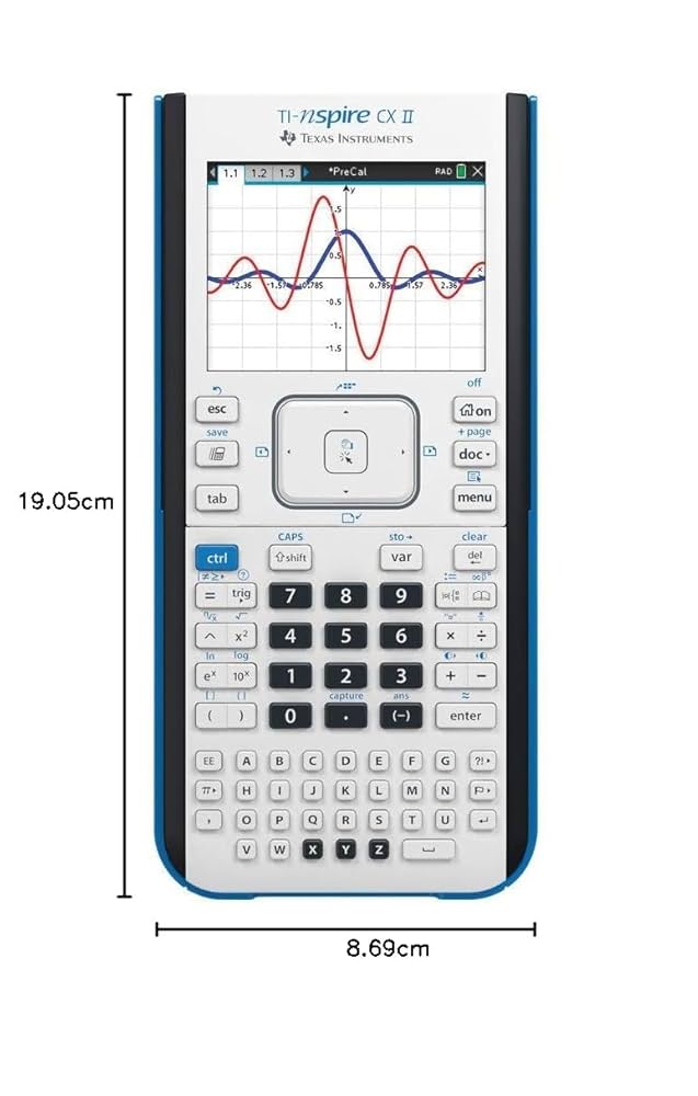 TI-nspire cx / グラフ電卓 / 電卓 Amazon | Texas Instruments TI-Nspire CX Handheld グラフ電卓