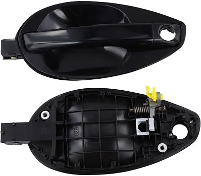 2PCS Left and Right Car Door Handles for Hyundai Coupe 2003-2008 Replacement with OEM Numbers 82650-2C000 82660-2C000 ABS Material