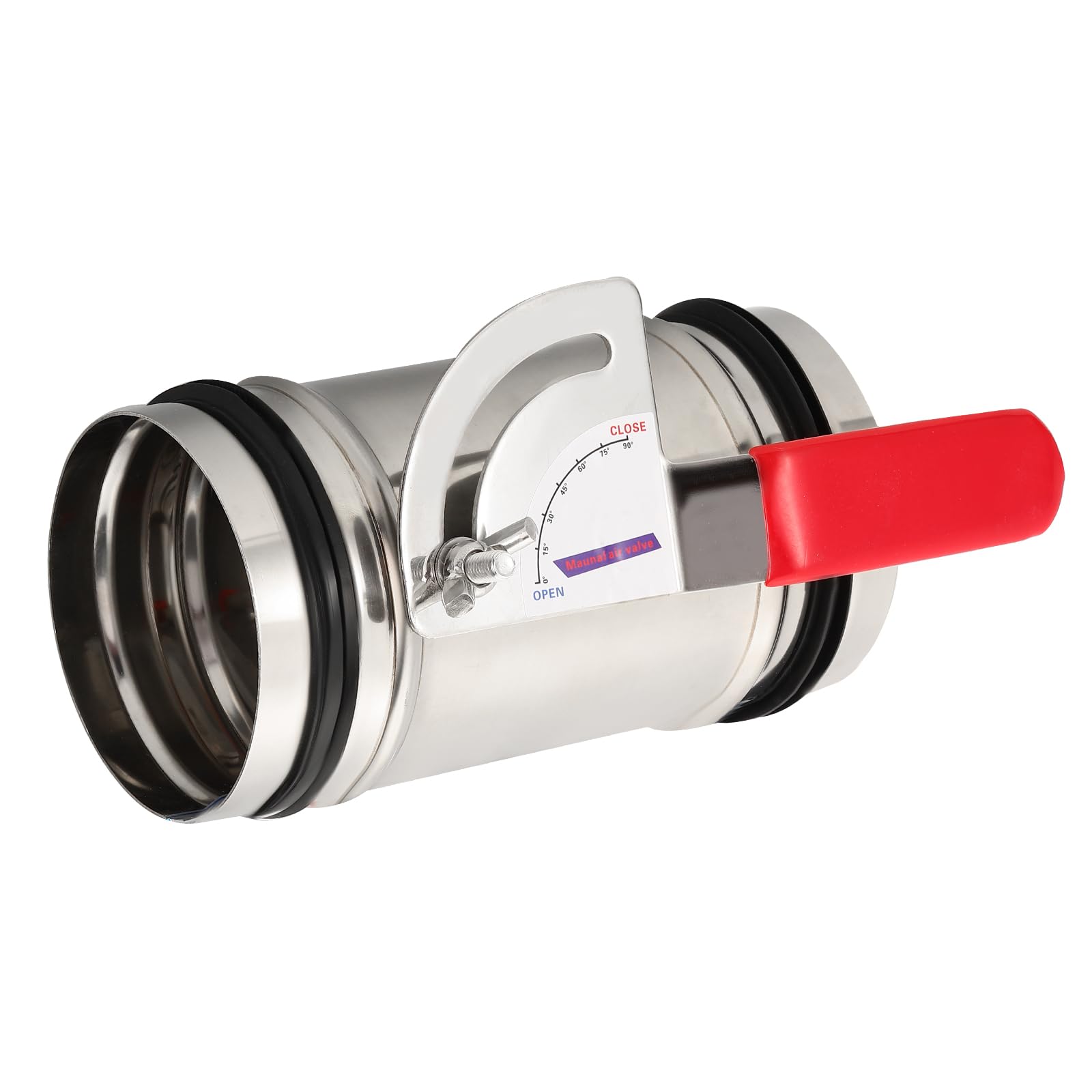 PATIKIL 3 Inch HVAC Duct Manual Volume Backdraft Damper, Adjustable Airflow Ducting Branch Vent Damper Air Control Valve with Silicone Seal for HVAC Airflow Ducting Branch Vent Systems