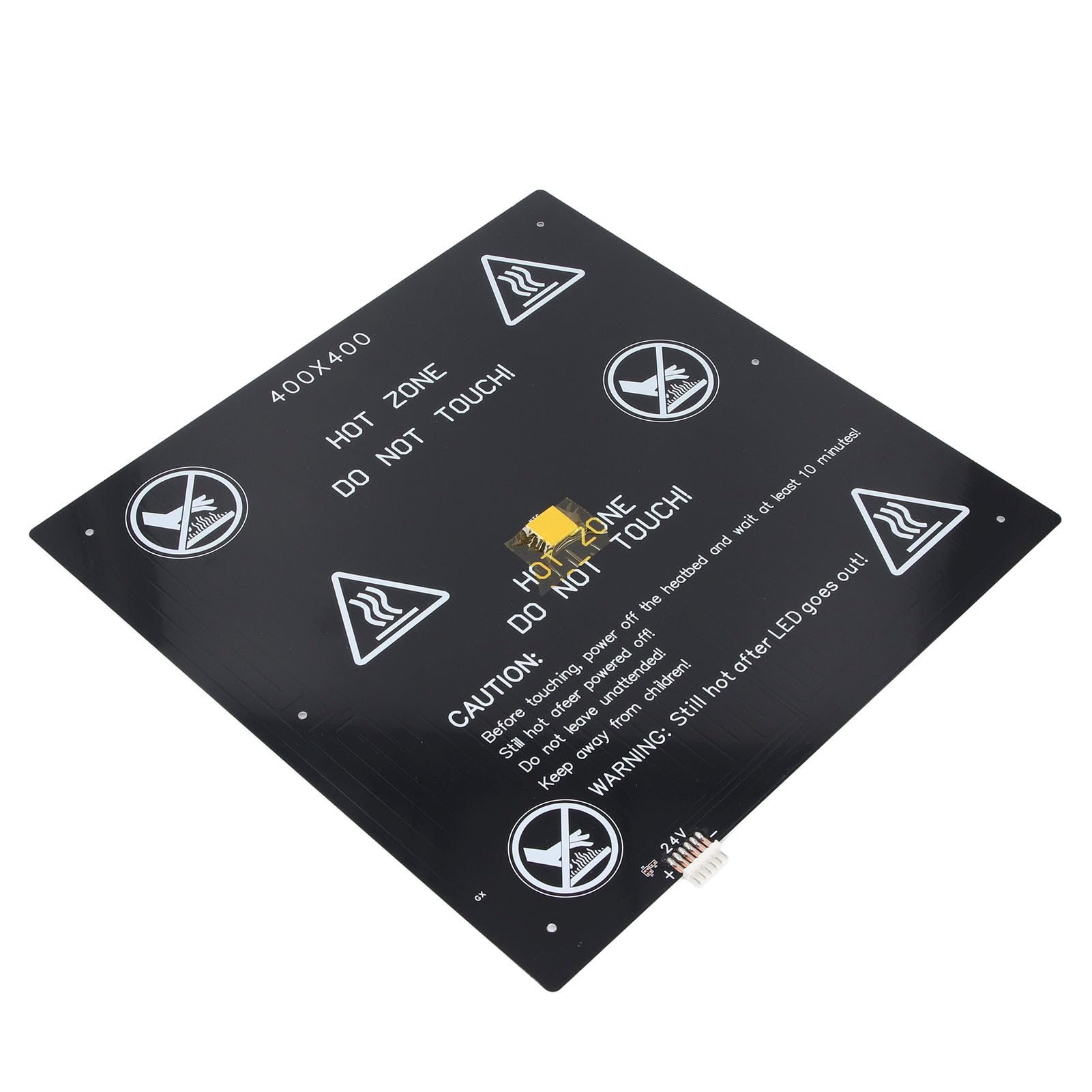 FTVOGUE 3D-Drucker-Heizbett-Kit, Heißbett aus Aluminiumlegierung, 24 V, 280 W, 400 X 400 Mm, mit Stabiler Heizung für Gleichmäßigere Drucke, Schnelle Installation für Heimwerker