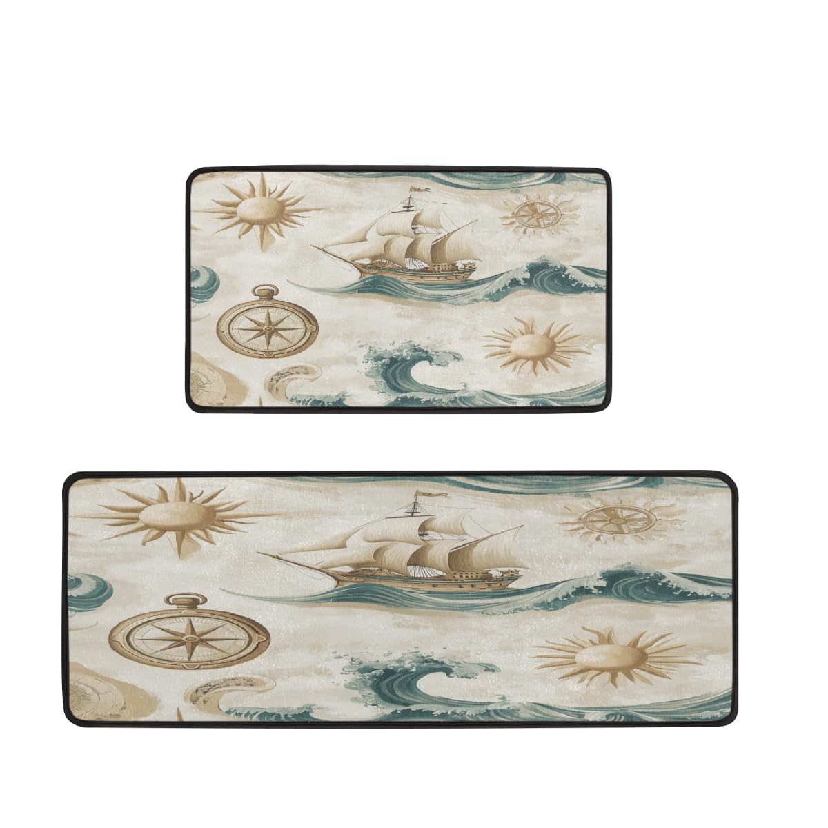 Alfombrillas de cocina náuticas Mexpekil para dar un toque marinero y confort al fregadero