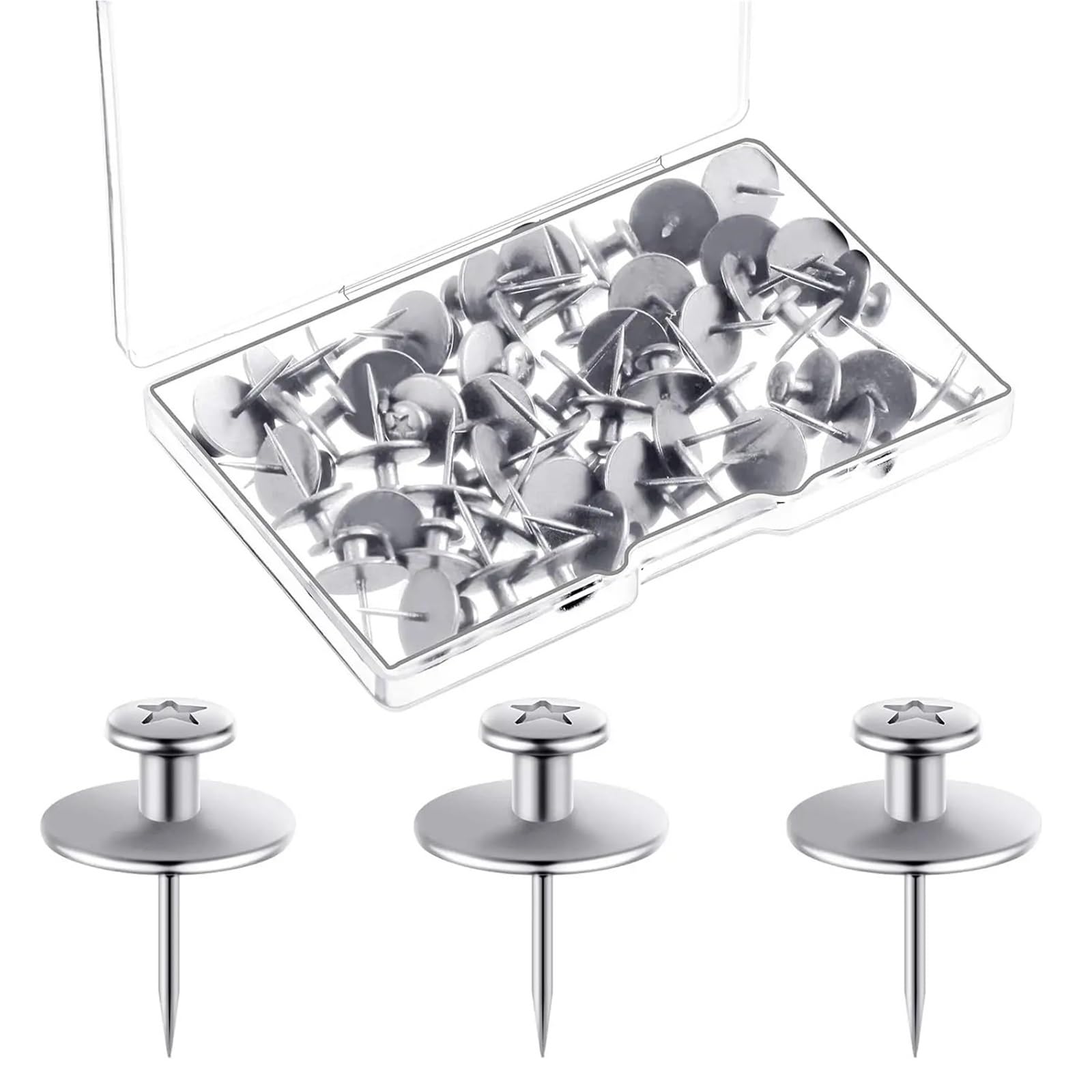Push Pins 30Pcs Picture Hanging Hook Push Pins