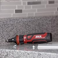 Vista 5 de SKIL - Destornillador inalámbrico recargable de 4 V con tecnología de sensor de circuito, incluye 45 piezas, cable de carga USB, funda de transporte