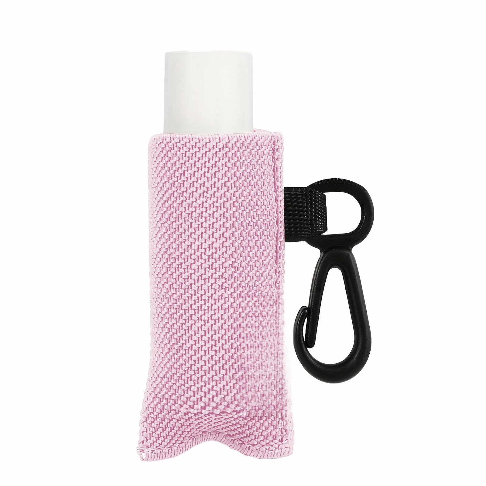 ZWWAAZHF Fashionable Cosmetic Keychain Organiser Elastic Lipstick Holder Clip on Chapsticks Sleeve Lip Balm Storage Bag Lip Balm Holder