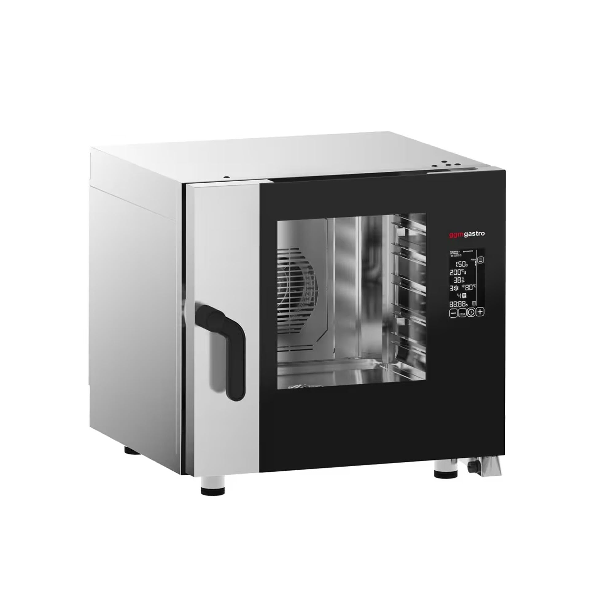GGM Gastro Kombidämpfer Digital 5x GN 1/1 | robuste Edelstahlbauweise, vielseitige Zubereitungsfunktionen, intuitive digitale Programmsteuerung, effiziente Umluft