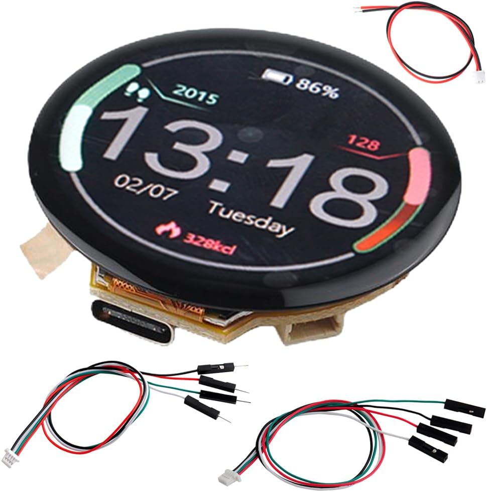 Amazon.com: DIYmalls 1.28 inch ESP32-C3 IPS Round Display ESP32 ...